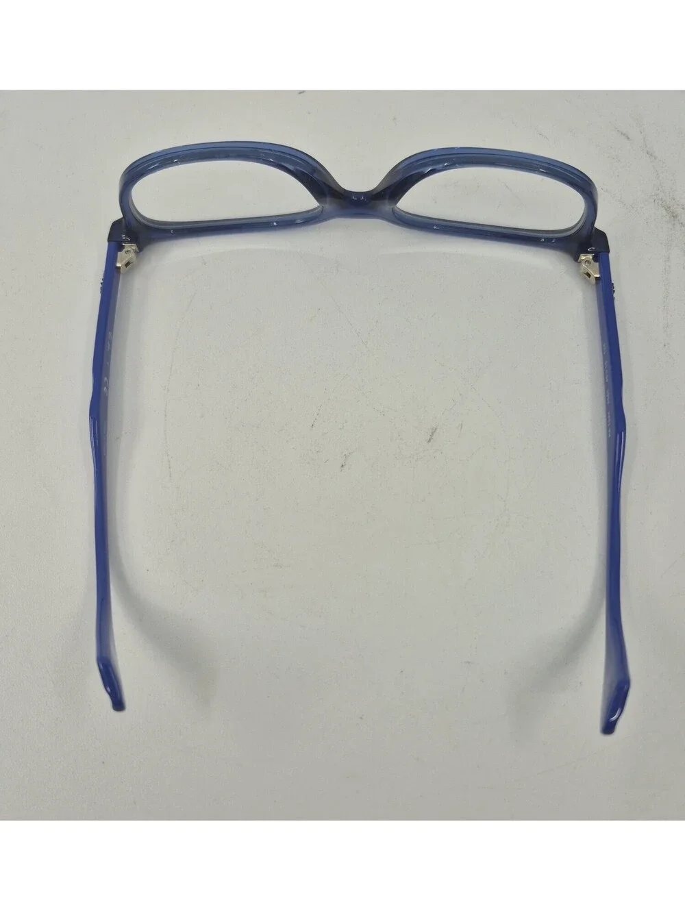 Ray-Ban Eyeglasses Frames Kids RB1584 3686 Clear Blue Square Horn Rim 48-16-125